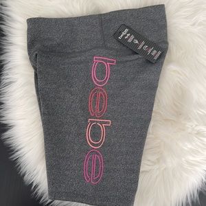 NWT bebe sport Logo Bike Shorts